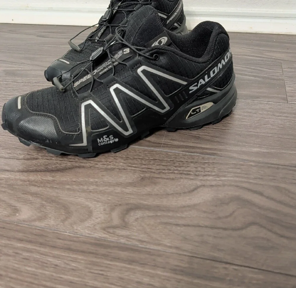 Salomon Men’s Trail Shoes Speedcross 3 - Black with Gray Accents